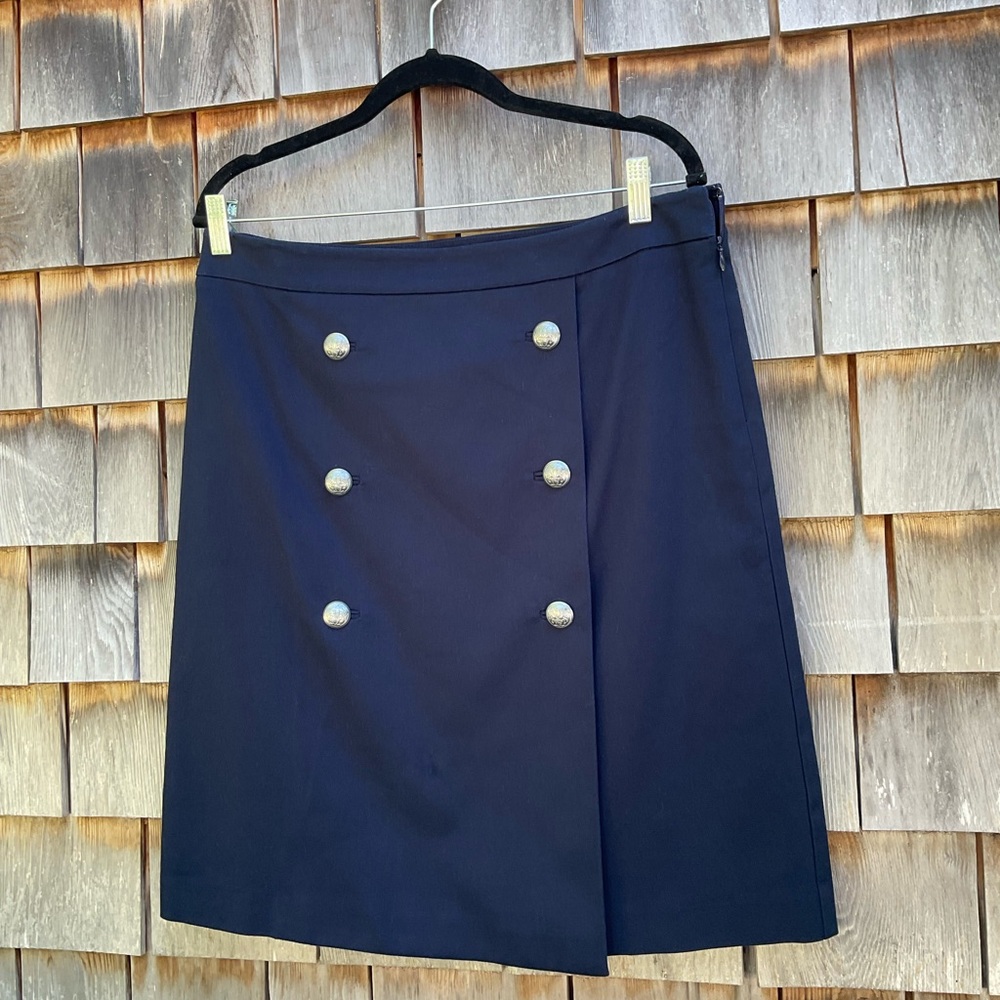 Talbots Classic Navy A-Line Skirt